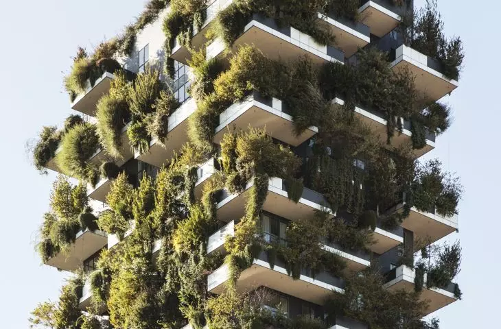 Bosco Verticale (Italian for 'Vertical Forest' or 'Vertical Forest') in Milan