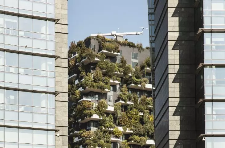 Bosco Verticale (Italian for 'Vertical Forest' or 'Vertical Forest') in Milan