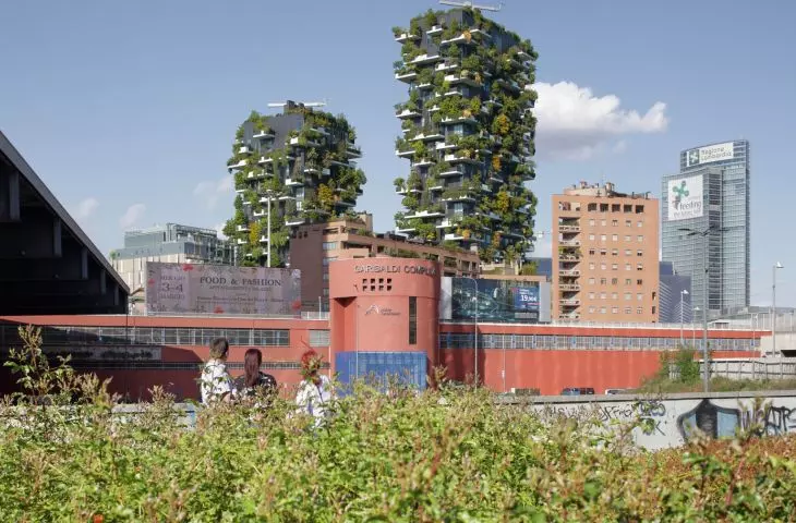 Bosco Verticale (Italian for 'Vertical Forest' or 'Vertical Forest') in Milan