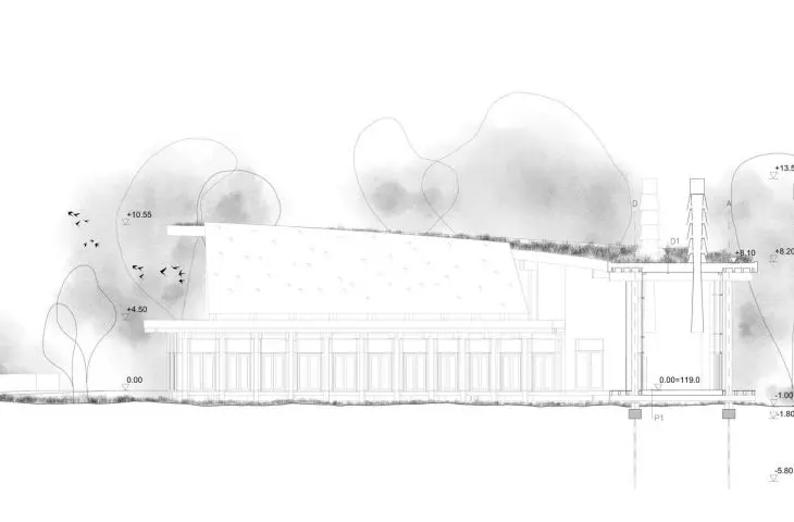 B-B section
