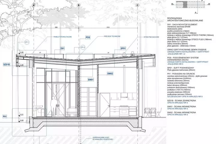 cross-section A-A