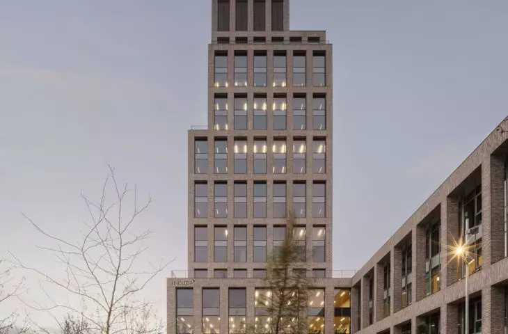 INCUBA Next skyscraper in Aarhus, Denmark - a plaza has been designed in front of the building
