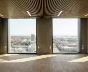 INCUBA Next skyscraper in Aarhus, Denmark - interior with panoramic views of the city