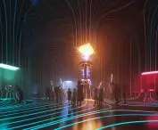 Nikola Tesla Museum in Belgrade - visualization of Tesla's transformer gallery