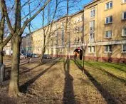 social realist buildings next to Galeria Dębiec