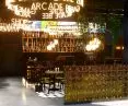 Visualizations of the Arcade Bee Entertainment Centre in the Unity Centre complex in Krakow