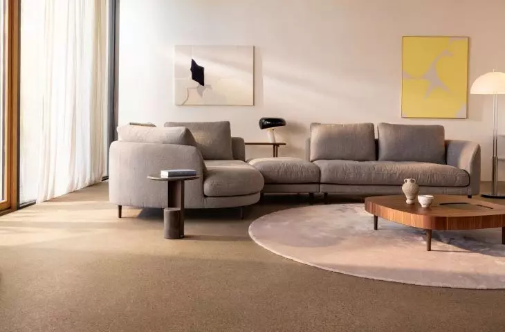 Oblique furniture brings gentle elegance to the interior