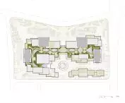 Cultural and Business Center in Xi'an, China - roof plan 