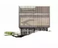 Audeum, or Sound Museum in Gangnam-gu district (Seoul, South Korea) - sketch of the facade  