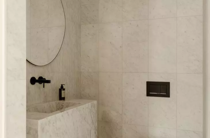 Conversion of a 1970s semi-detached house.