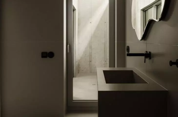 Conversion of a 1970s semi-detached house.