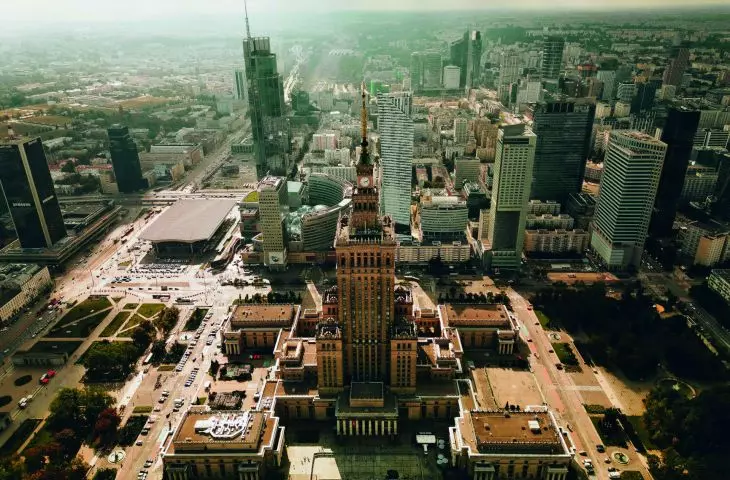 panorama of Warsaw