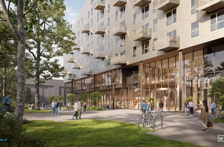 The first floor of the new development will include a service area