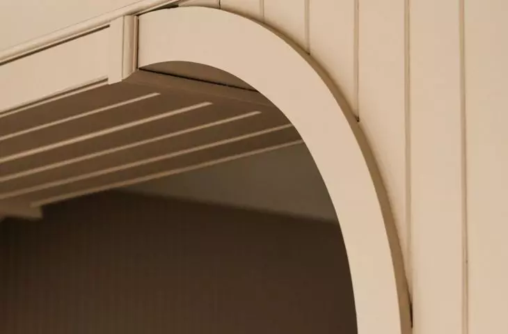 Antique wainscoting adds a unique flair to the space