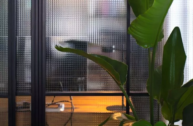 The cabinet was hidden behind a steel wall with reinforced glass