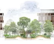 Centrum zdrowia i relaksu w Kambodży — rysunek projektu 