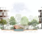 Centrum zdrowia i relaksu w Kambodży — rysunek projektu 
