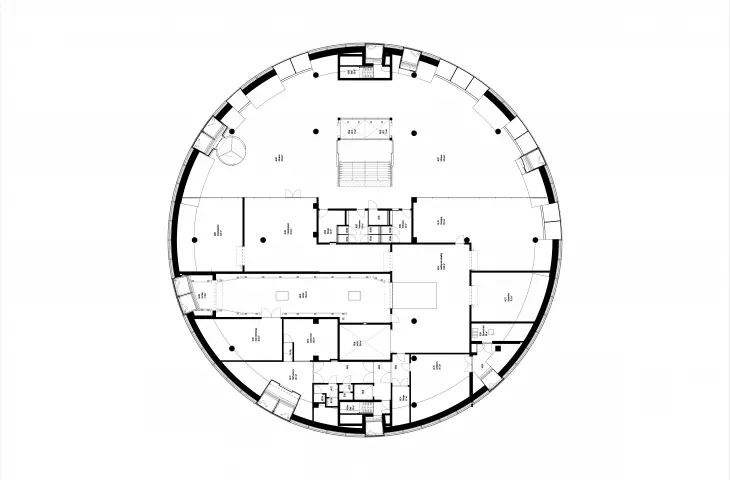 Storehouse of the art collection of the Boijmans Van Beuningen Museum in Rotterdam - first floor plan 