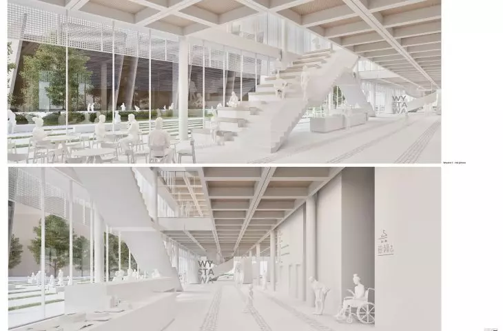 Projekt wnętrza Centrum Obywatelskiego