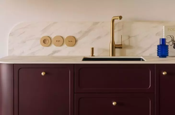 Kitchen of a 35-square-meter apartment 