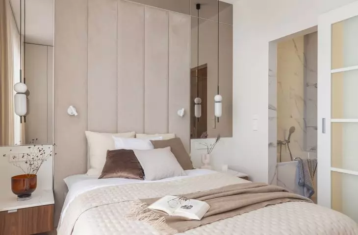 The second private area also consists of a bedroom and an adjoining bathroom