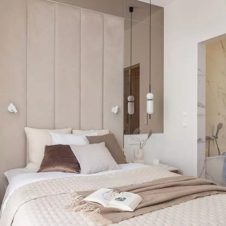 The second private area also consists of a bedroom and an adjoining bathroom