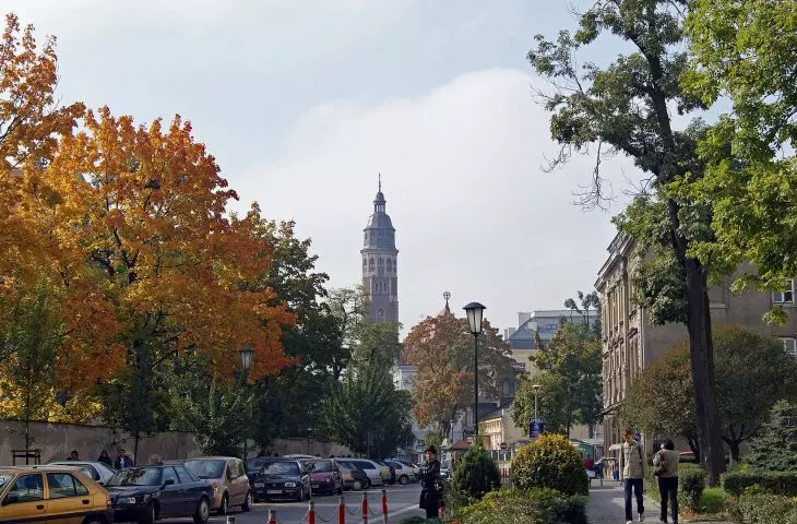 Kopernika Street in Krakow, running through the middle of the Wesoła district