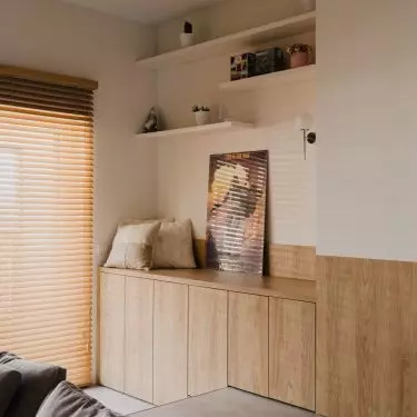 The whole is complemented by cozy textiles