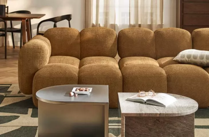 Marble coffee table is durable and resistant to damage
