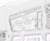Bednarska UW - first floor plan and landscaping
