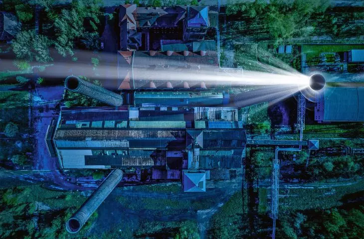 „Latarnia Bytom” (instalacja świetlno-dźwiękowa na Elektrociepłowni Szombierki), Bytom, 2019