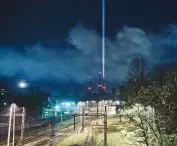 „Latarnia Bytom” (instalacja świetlno-dźwiękowa na Elektrociepłowni Szombierki), Bytom, 2019