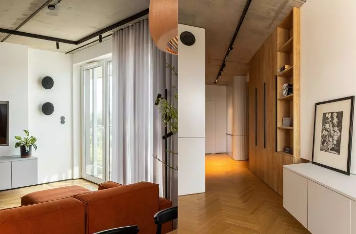 Implementation of an apartment using the Shift system, photo by Jaga Kraupe. 