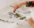 Justyna Mazur w trakcie drukowania