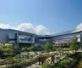 Singapore's new Science Centre - a plaza connecting visitors to the new Science Centre building, lake and park