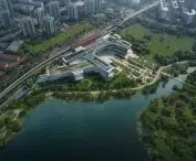 Singapore's new Science Center - the project will be based on an irregular plan, consisting of four interconnected rectangular blocks