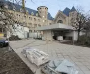 zewnętrzny dziedziniec CK Zamek w Poznaniu - przebudowa