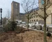 The outer courtyard of CK Zamek in Poznań - reconstruction