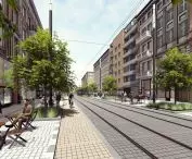 przebudowa ulicy Ratajczaka w Poznaniu - wizualizacja poglądowa