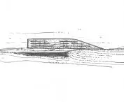 Mascot International's new headquarters and logistics center in Pårup, Denmark - sketch of the project 