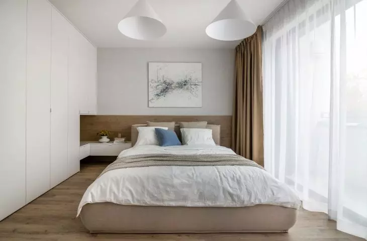 Bedroom arrangement draws on Japanese aesthetics