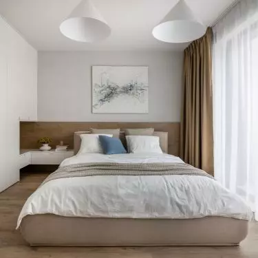 Bedroom arrangement draws on Japanese aesthetics