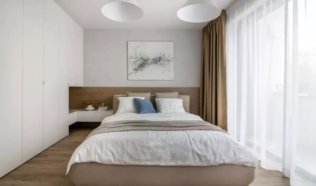 Bedroom arrangement draws on Japanese aesthetics