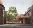 strefa głównego wejścia do Muzeum Architektury we Wrocławiu