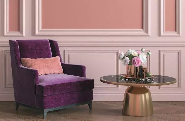 Stucco highlighted in color will bring a palatial atmosphere to the interior