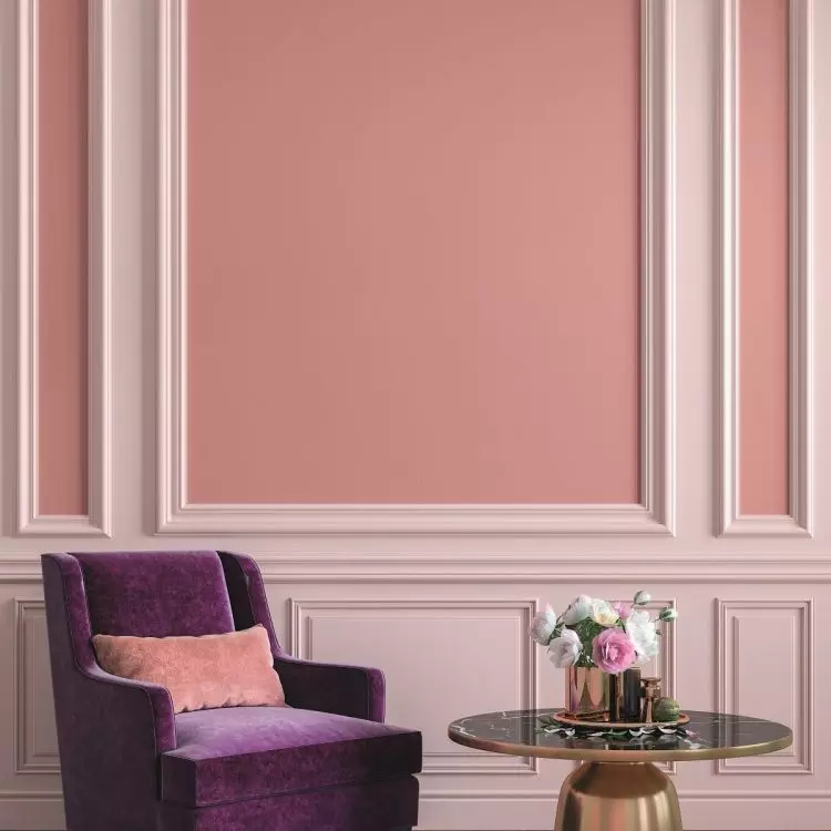 Stucco highlighted in color will bring a palatial atmosphere to the interior