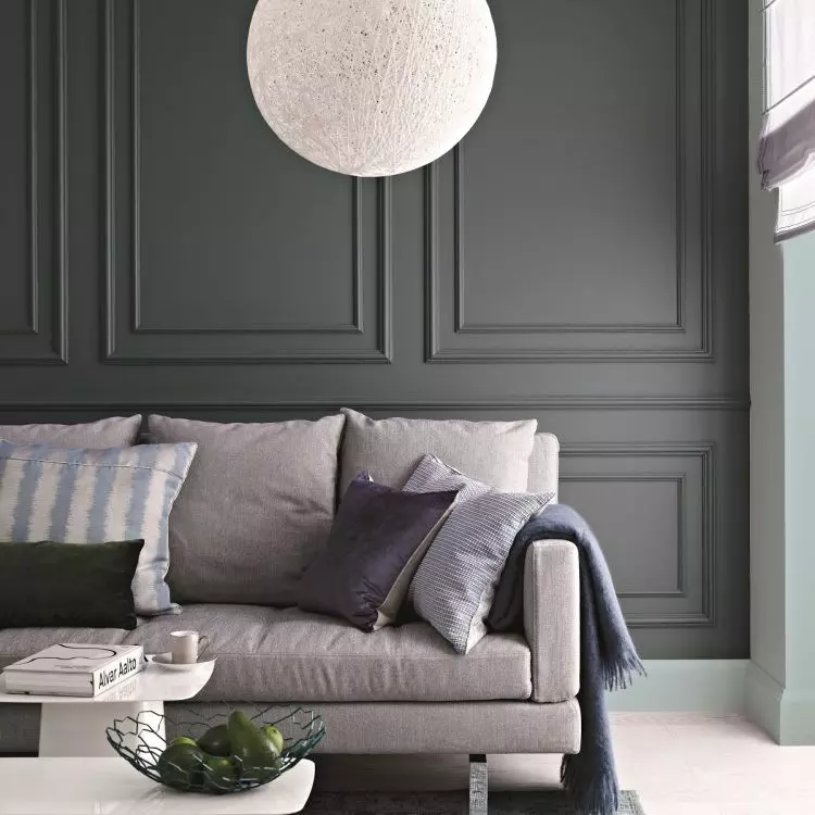 A textured wall will be the greatest decoration of a monochromatic interior
