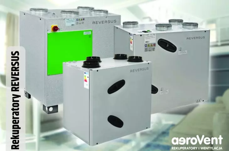 Reversus aeroVent recuperators