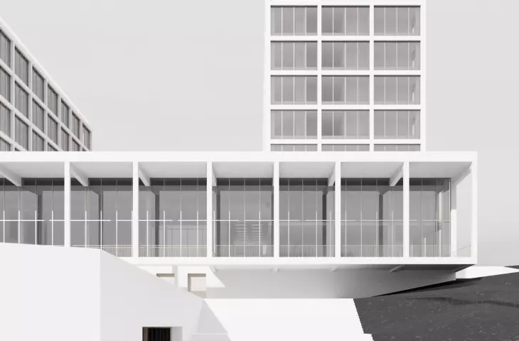 Kampus Corvinus Gellért w Budapeszcie — wizualizacja projektu 