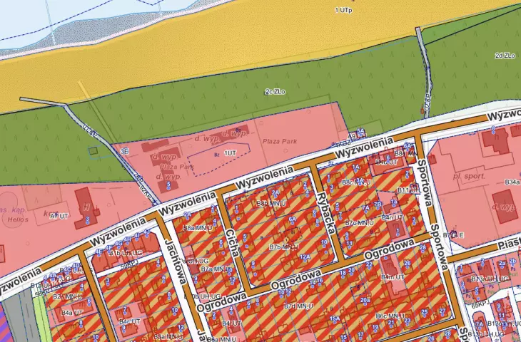 Screenshot of the municipality's MPZP